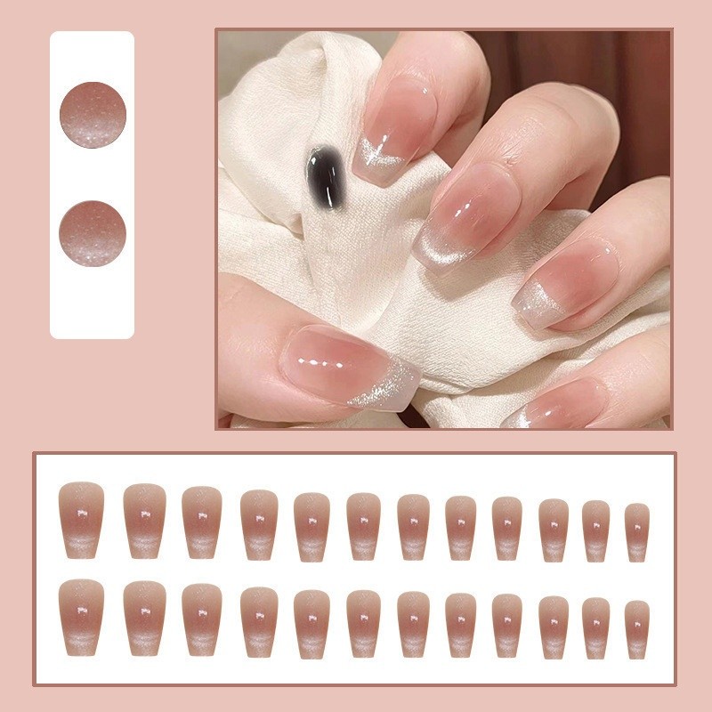 BTS%20%E3%80%90WITH%20GLUE%E3%80%9124Pcs%20Fake%20Nails%20French%20Almond%20Shap%20False%20Nails%20Wearable%20Press%20on%20Nails%20Stylish%20Pattern%20Red%20Artificial%20Nails%20Full%20Cover%20Nail%20Art%20-%20Image%207