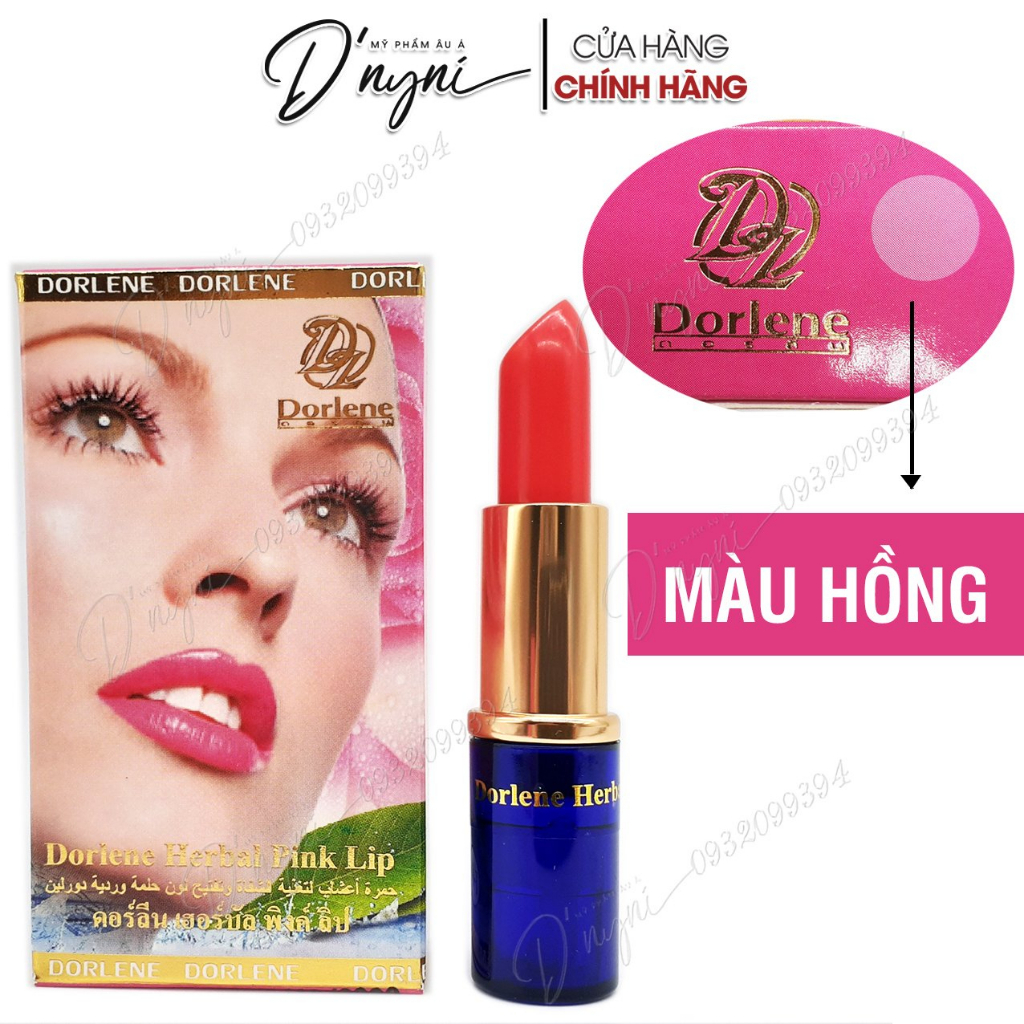 Son Dưỡng Làm Hồng Môi Dorlene Herbal Pink Lip Thái Lan