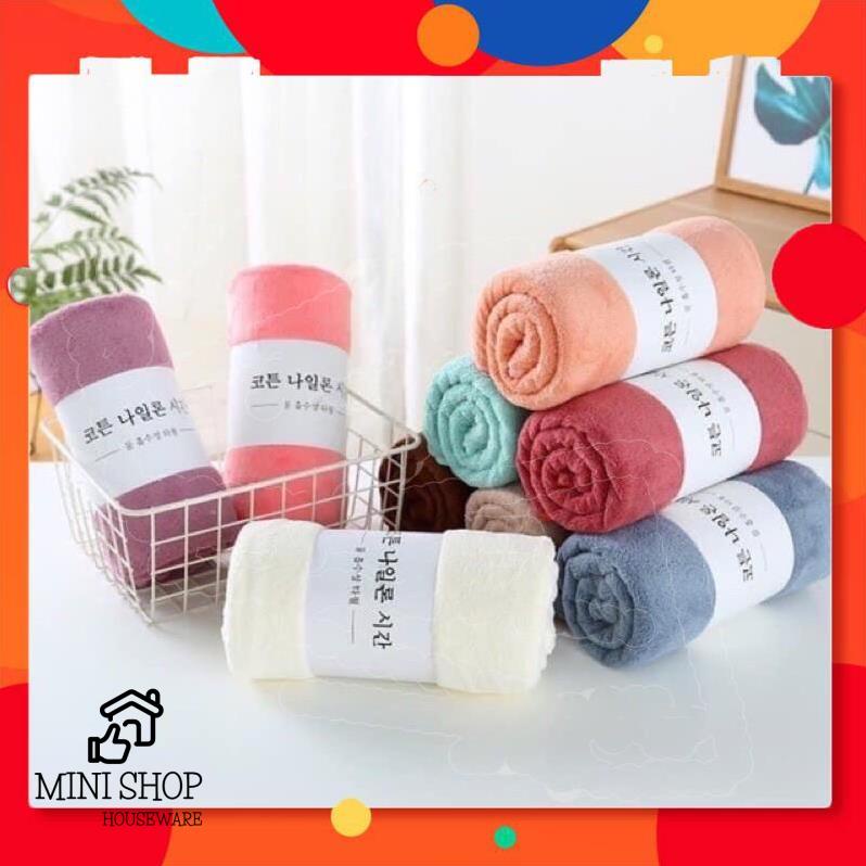 Khăn Rửa Mặt Mềm Siêu Thấm Nước Xuất Hàn 30x50 Cm