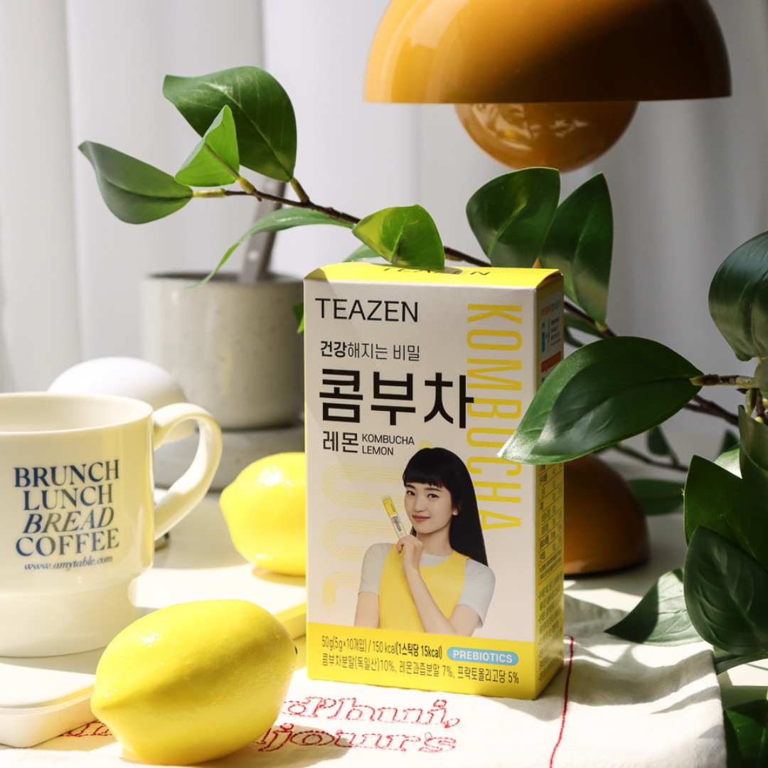 Trà Kombucha Teazen nhập khẩu Hàn Quốc (10 gói) - 티젠콤부차