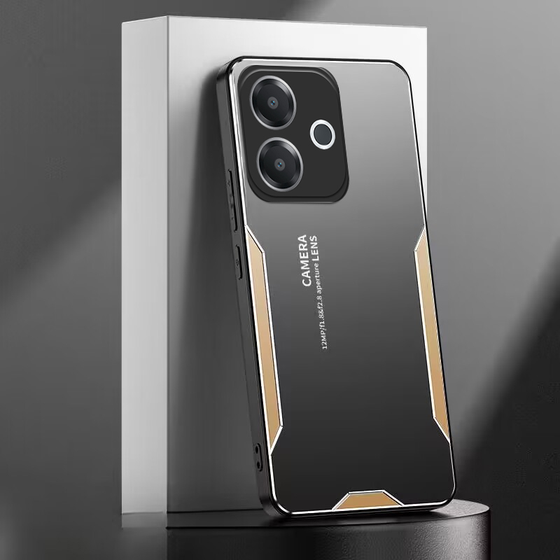 For OPPO A5 Pro 5G Case Aluminum Metal Matte Cover Soft Silicone Frame Camera Protection Cover For For OPPO A5 Pro Back cover Phone Cases.