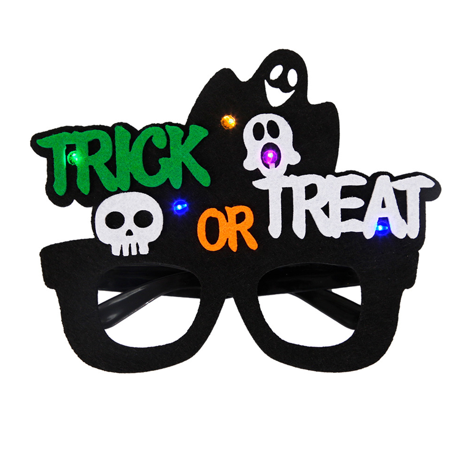 Microgood Halloween Glow Glasses Fun And Festive LED Party Decor Versatile Halloween Glasses for Kids And Adults