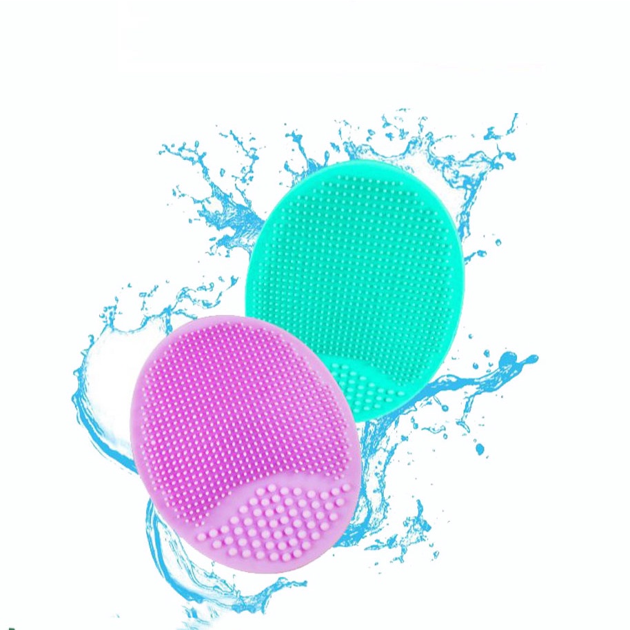 Miếng rửa mặt silicon gai mềm mại hình oval