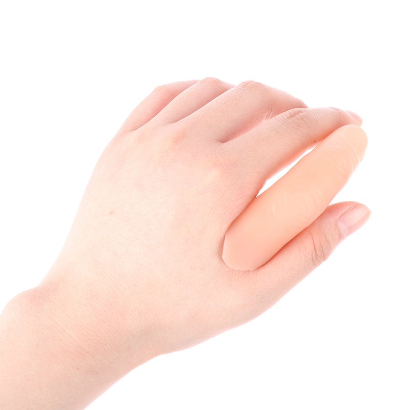 [The Lintas] 1pc Fake Finger Sixth Middle Finger Appearing And Vanishing Magic Tricks