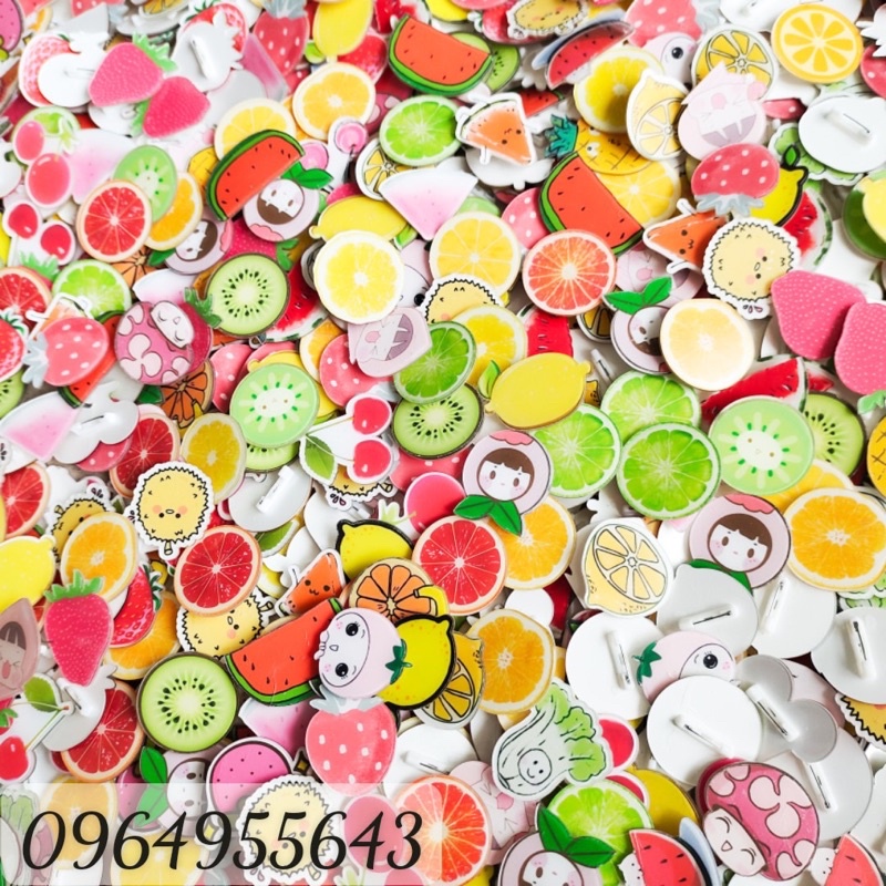 Pin cài áo, balo túi xách cute