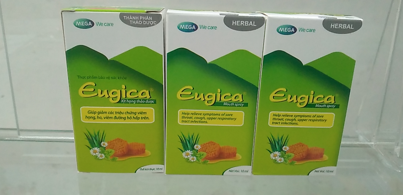 Xịt Họng Thảo Dược Eugica chai/ 10ml