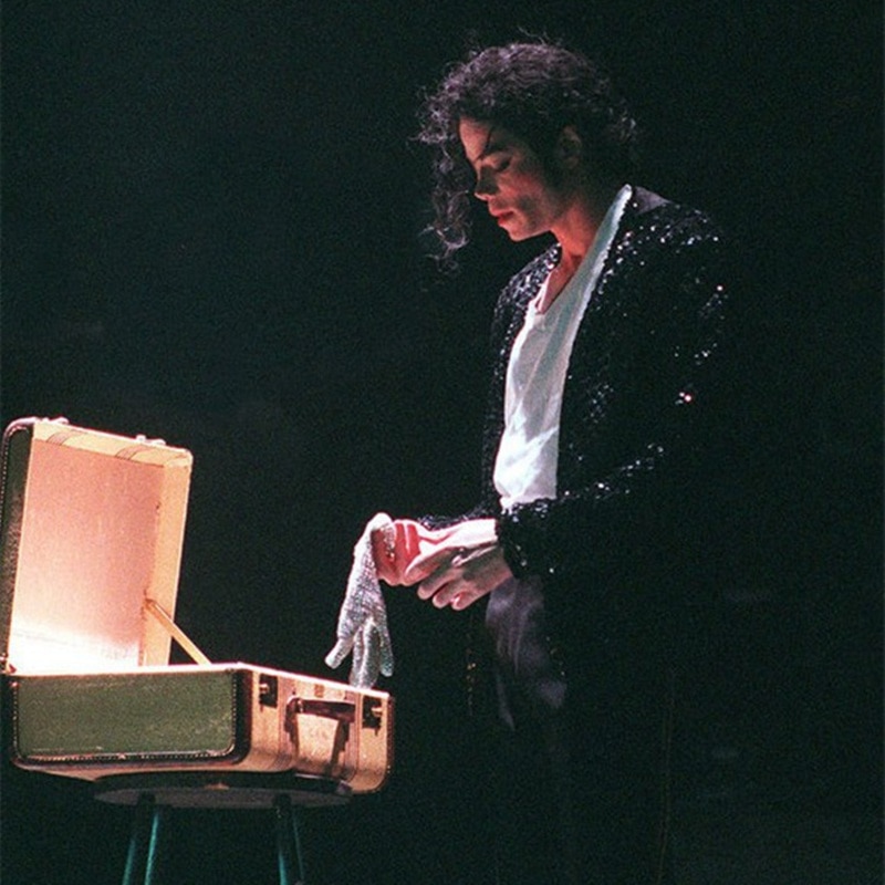 yingke Mj Michael Jackson Ultimate Collection Crystal Glove Handmade100% Single Side