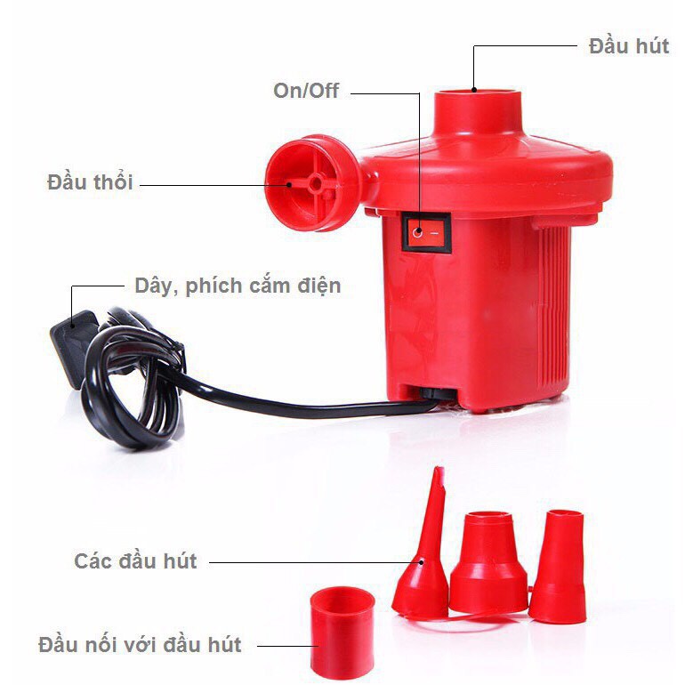 Bơm Điện 2 Chiều Thổi, Hút Chân Không