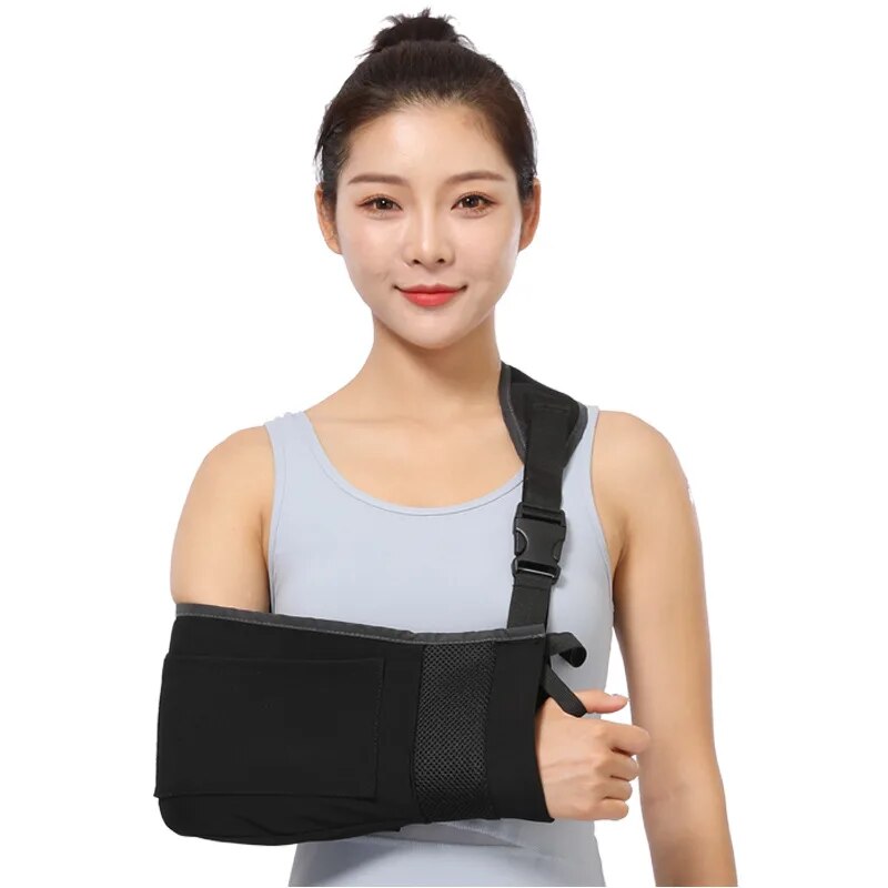 Arm Sling Support Adjustable Shoulder Strap Brace Immobilizer Fracture Sprain Wrist Arm El Forearm Rotator Cuff