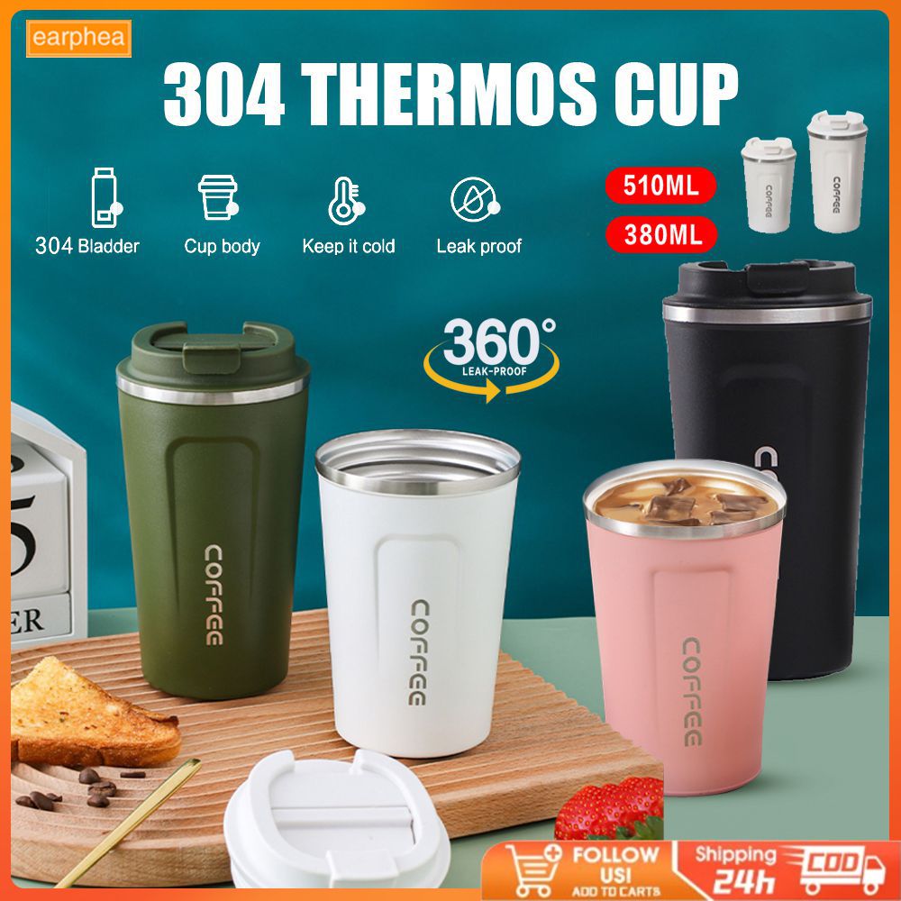 380/510ML 304 Stainless Steel Coffee Mugs Tumbler