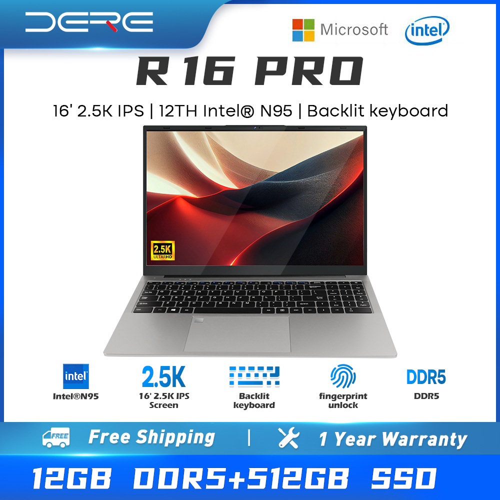 DERE Laptop brand new original 2023 New R16 Pro16-inch 2.5K IPS Full HD ...