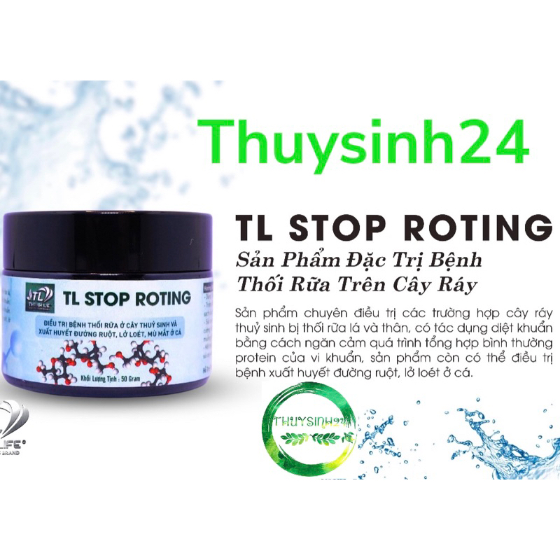 Trị Thối Rữa Cây TL Stop Roting | ngăn chặn và thối cây thuỷ sinh xác khuẩn cá
