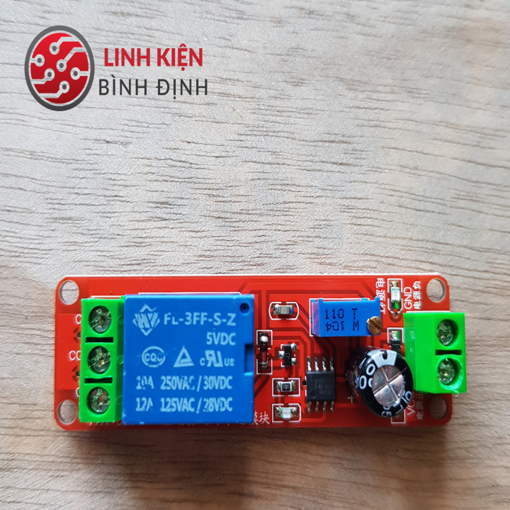 Mạch Relay tạo trễ dùng IC NE555