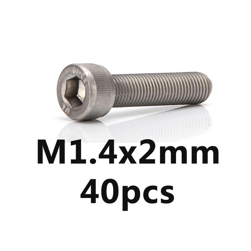 M1.4 m1.6 m2 m2.5 stainless steel 304 hex hexagon socket head bolt screws bolts solid fasteners length 2mm-20mm millimeters