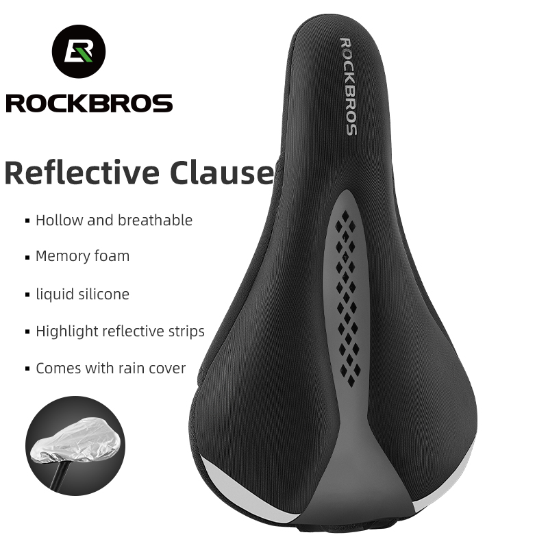 ROCKBROS Bicycle Saddle Cover Breathable Comfortable Bike Saddle with ...