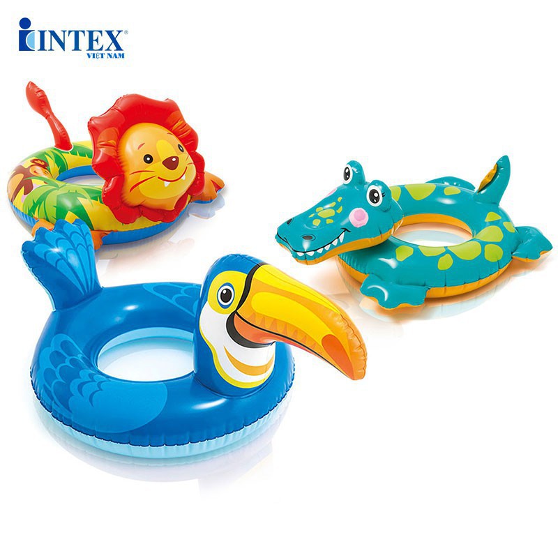 [HCM]PHAO BƠI HÌNH THÚ INTEX 58221