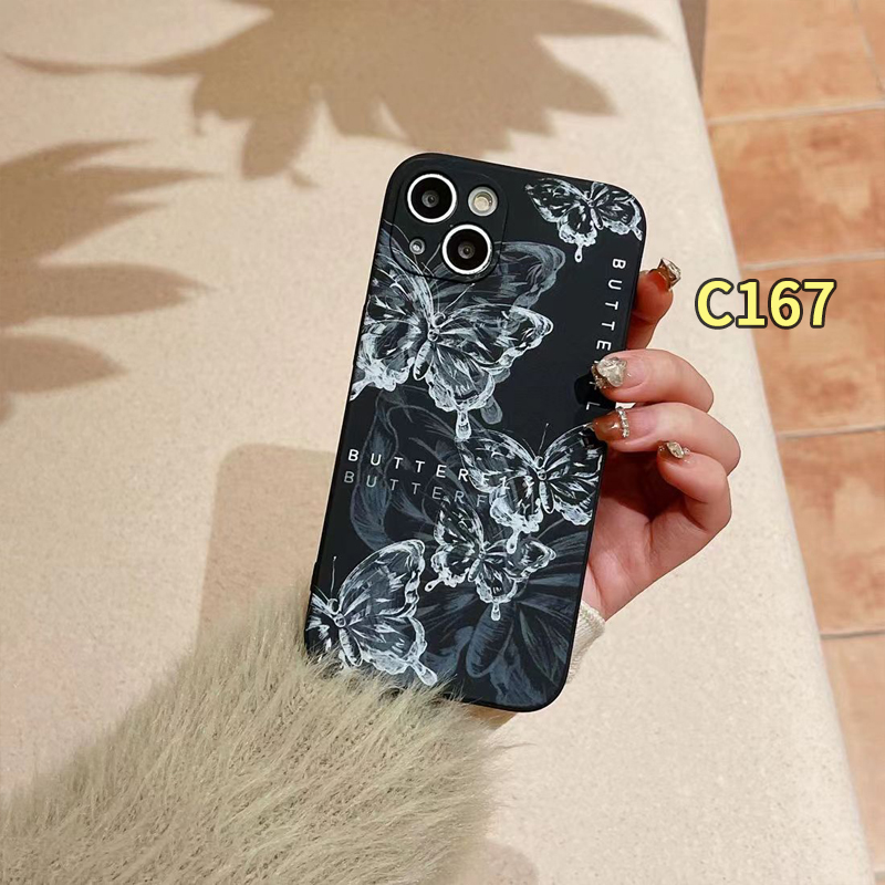 Case for iphone xr 11 12 13 pro max 6 7 6s 8 plus x xs max 11 12 13 mini se 2020 6splus 7plus 6plus 8plus xsmax retro butterfly silicone soft case