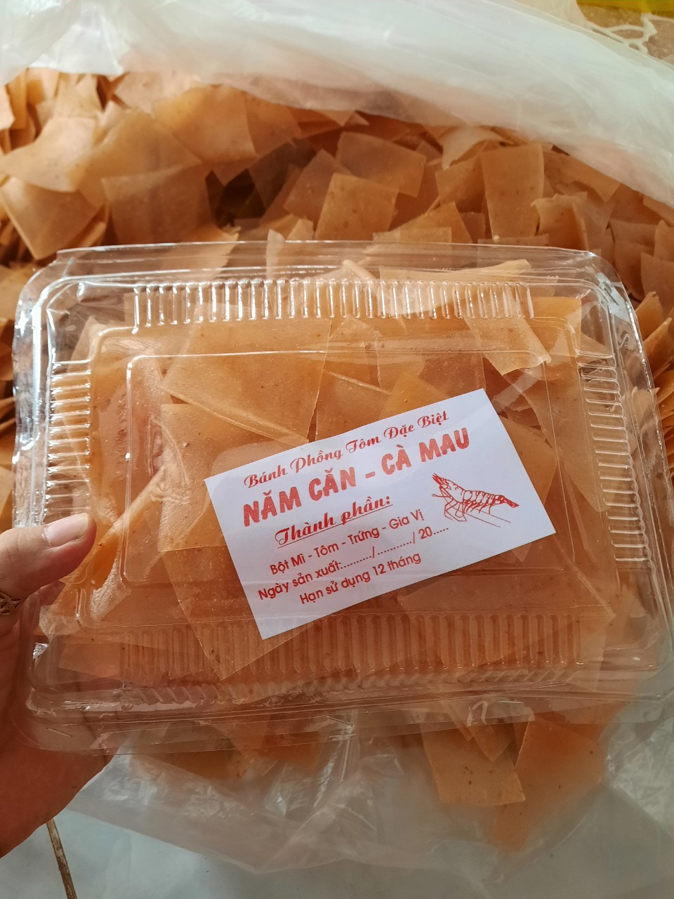 1KG BÁNH PHỒNG TÔM-BAO NGON