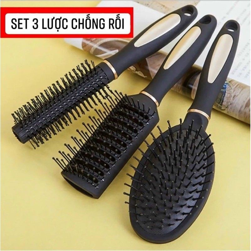 Set 3 Lược Chống Rối Tóc Cao Cấp
