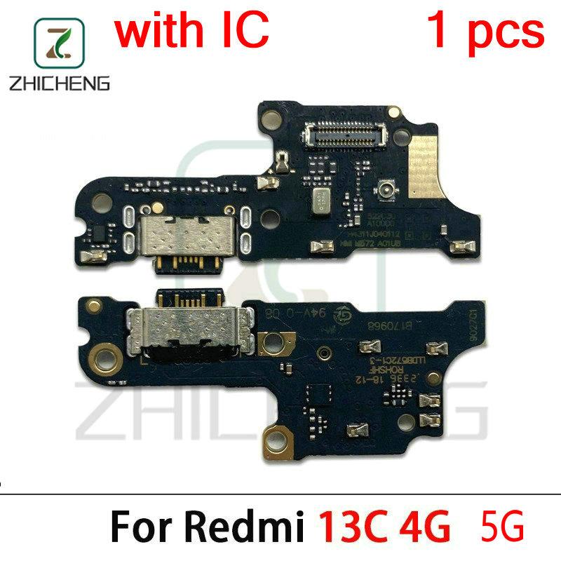 For Xiaomi Redmi 12C 13C 12 4G 5G Note 13 Pro Plus USB Charge Port Jack Dock Connector Charging Board Flex Cable. 
