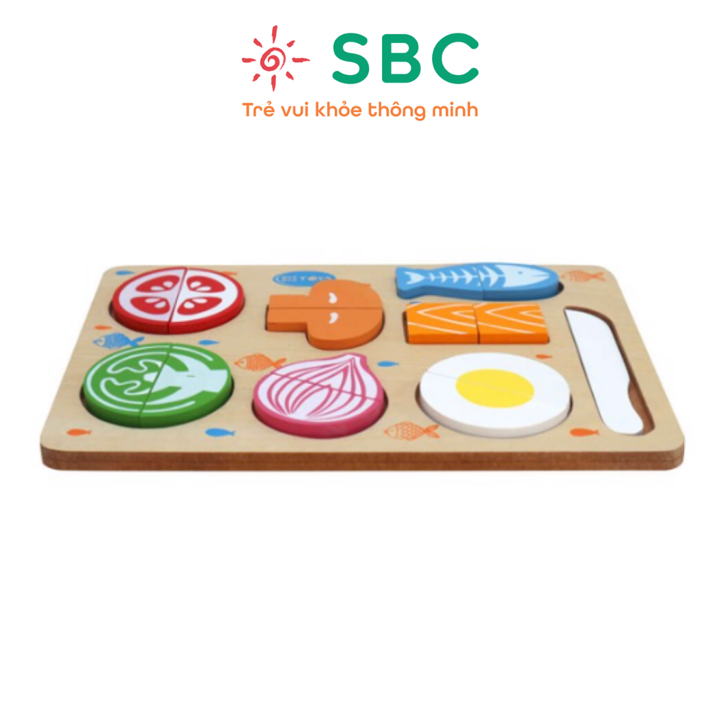 Đồ chơi gỗ - Bộ cắt thực phẩm Winwintoys