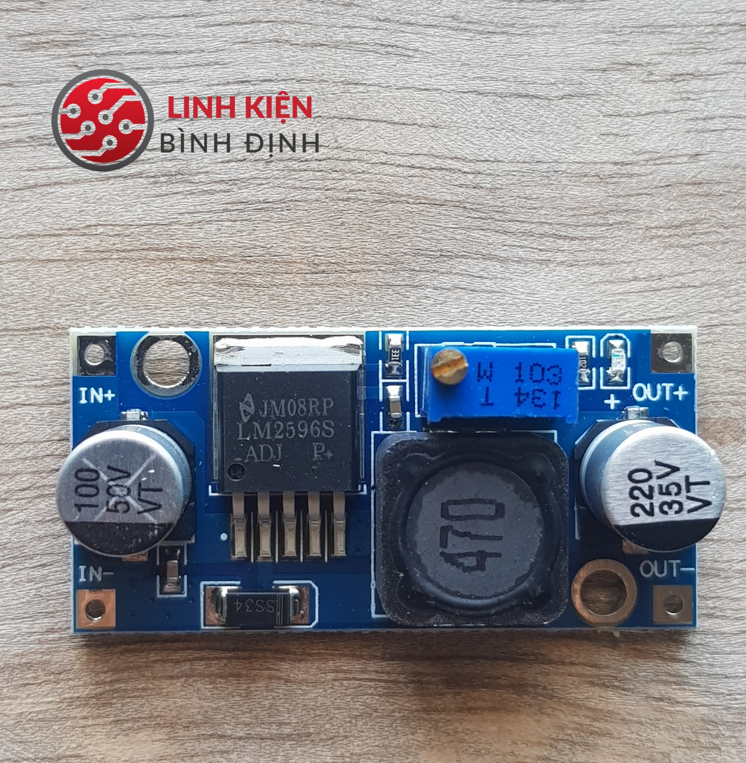 Module Hạ Áp Buck DC-DC LM2596 3A (Vào 4-35VDC Ra 1-30VDC)