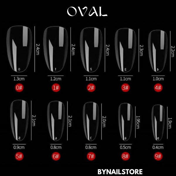 [ bynailstore.com] Móng giả siêu dẻo, mỏng, nhẹ (1 hộp -240 móng)