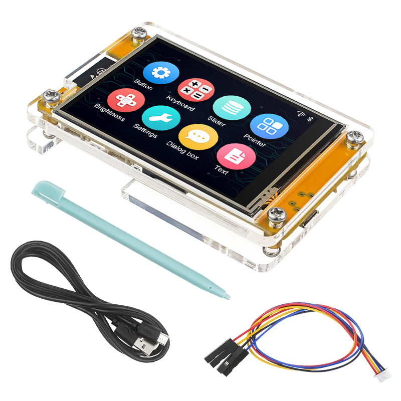 1Set ESP32 Development Board 2.8 Inch  Display For Arduino LVGL  Bluetooth Touch LCD TFT Module. 