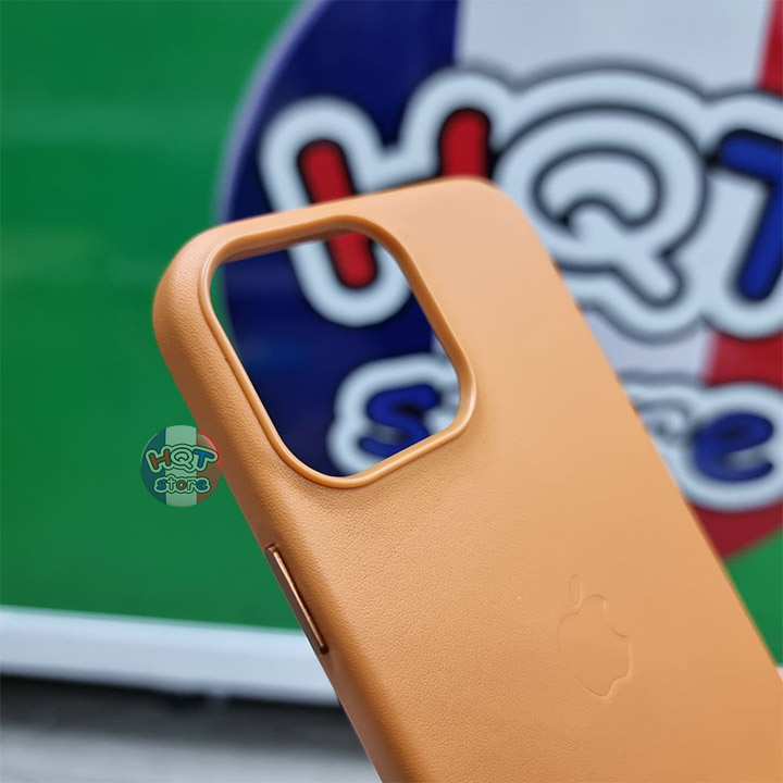 Ốp lưng da Leather Case Magsafe cho IPhone 13 Pro Max / 13 Pro (Da Bò Thật)