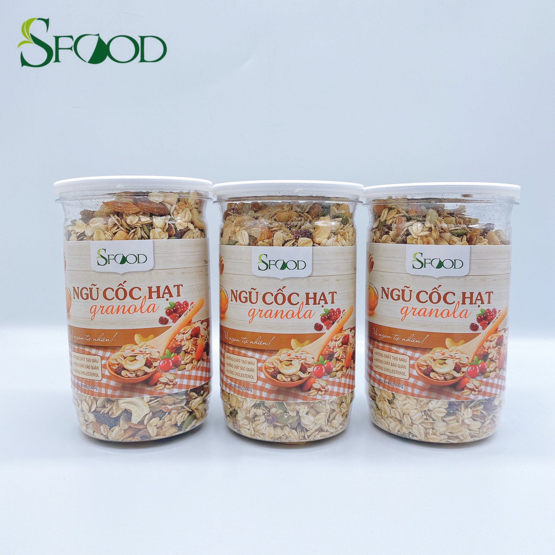 Granola siêu hạt Sfood, ngũ cốc granola