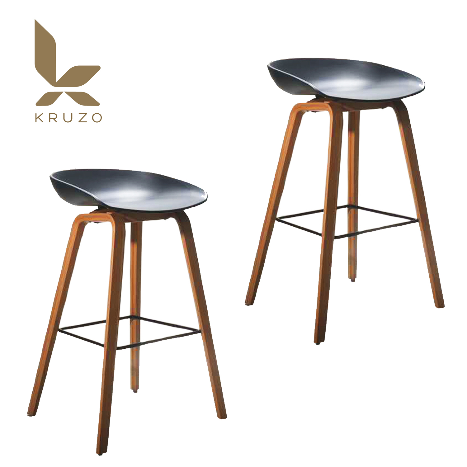 KRUZO NUOVO VITA 65CM Minimalist Bar Chair SET OF 2 | Lazada PH