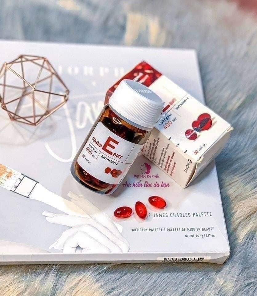 Vitamin E Đỏ Mirrolla nga 400mg hộp 30 viên