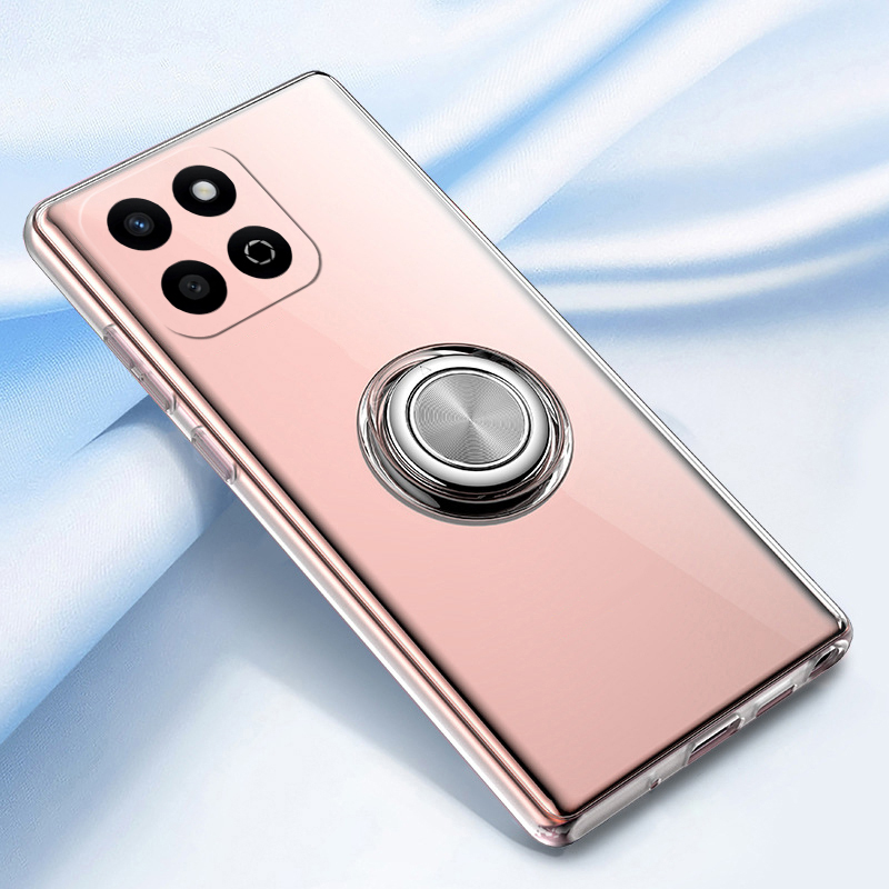 For Honor X7C Case Soft Clear Transparent Car Adsorb Ultrathin Holder Ring For Honor X7C Back cover Phone Cases. 