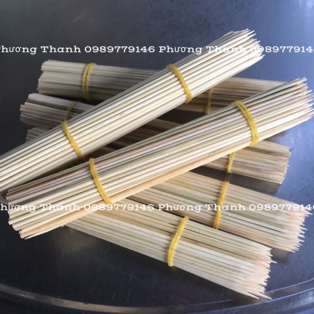 Que xiên,que làm hoa tiền,bó 100 que