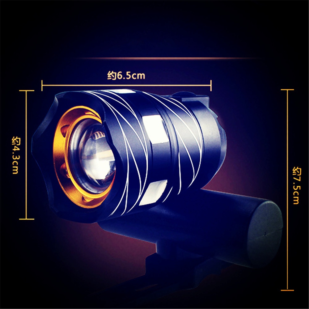 LED Cycling Bike Bicycle Head Light Flashlight With 3 Modes Torch USB