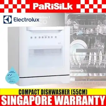 Electrolux Esf6010bw 55cm Compact Dishwasher Lazada Singapore
