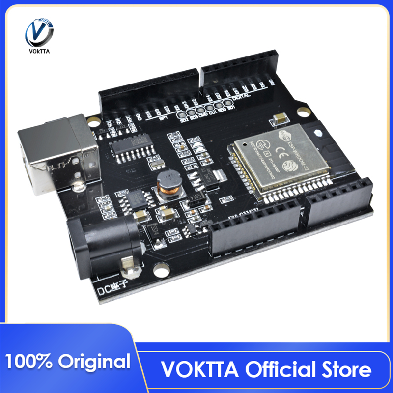 Bo Mạch Phát Triển VOKTTA ESP32 WiFi Bluetooth D1 R3 R32 CH340 4MB Flash USB-B Chính Hãng