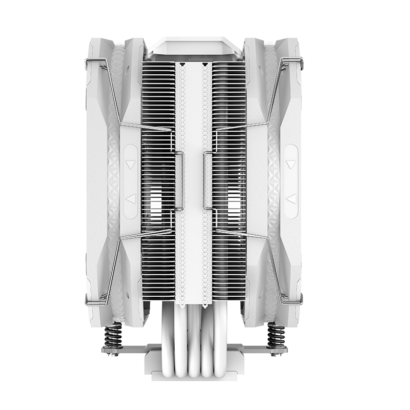DeepCool AS500 PLUS WH (LGA1700 READY) Side Flow Type Air Cooling Cooler  Large Diameter 5.5 inches (140 mm) Slim Heat Sink White Model Lazada PH