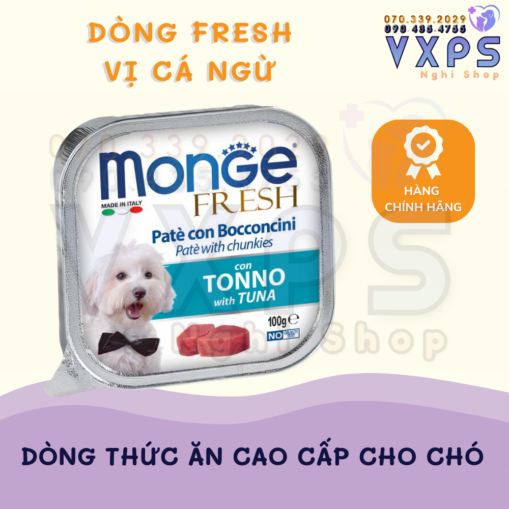 Pate Monge Cho CHÓ Nhiều Vị Thơm Ngon 100g