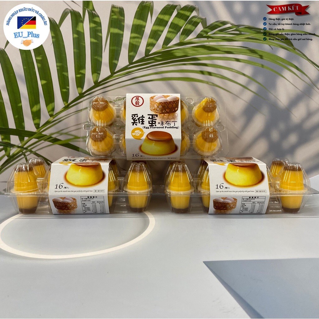 Thạch pudding Vị Trứng và vị trứng sữa Houyi Đài Loan 260g thumbnail