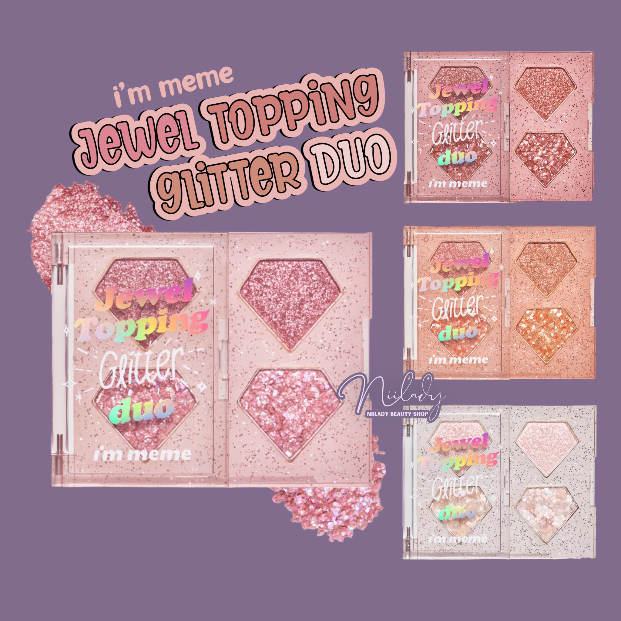 Nhũ mắt, Phấn mắt I'm Meme Jewel Topping Glitter Duo