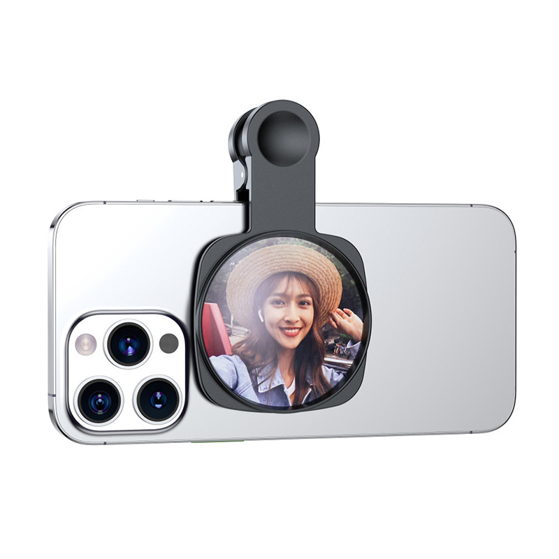 Smartphone Camera Mirror Reflection Clip Kit Portable Mobile Phone Camera Mirror Clip With Storage Bag Phone Rear Selfie Mirror. 
