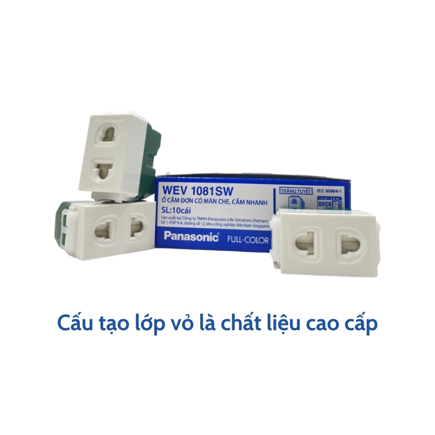 Ổ Cắm Đơn Có Màn Che 16A - WIDE Panasonic (WEV1081SW)