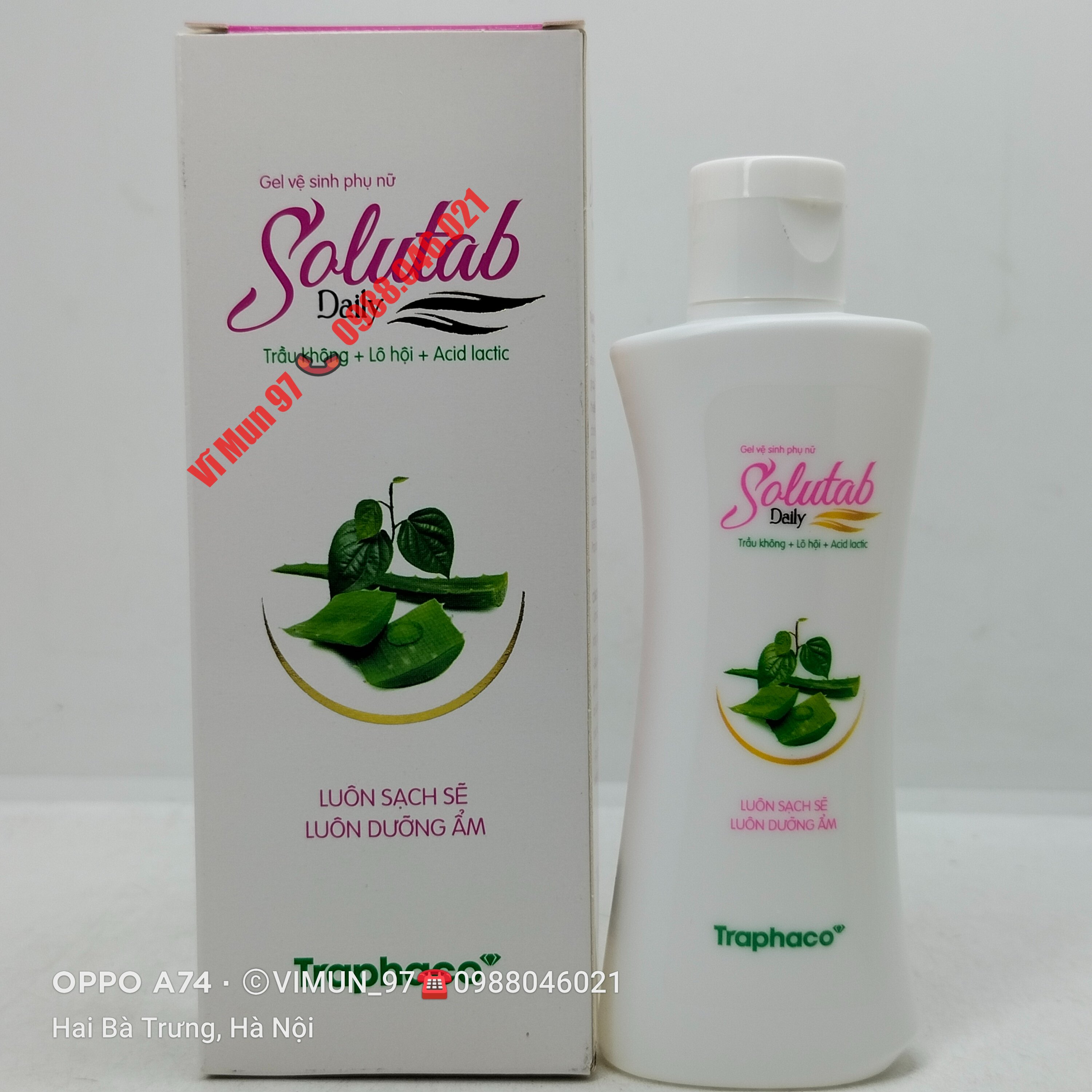 Dung dịch vệ sinh phụ nữ Solutab Daily chai 100ml