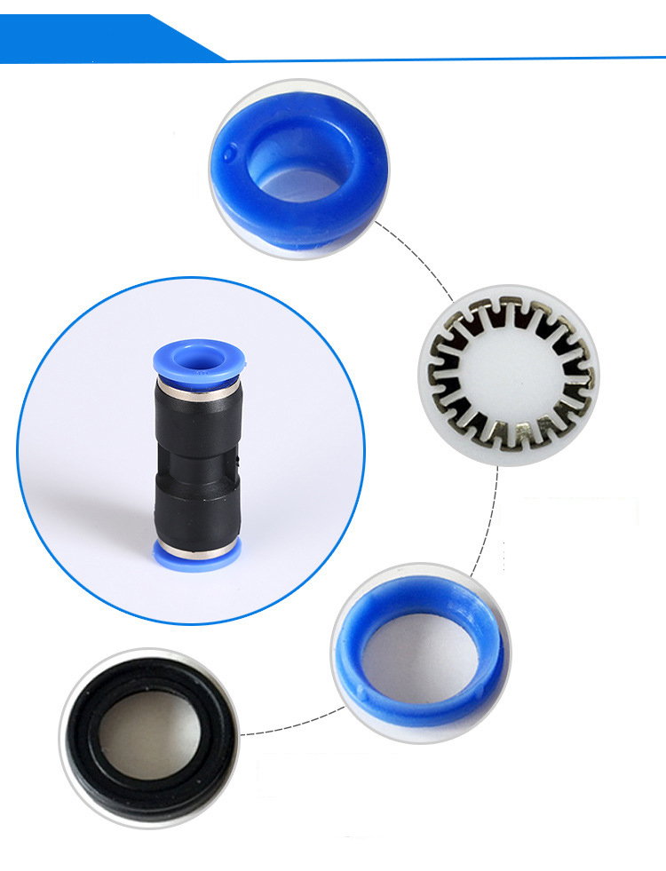 Combo 10 nối thẳng ống 4mm, 6mm, 8mm,10mm.10mm,12mm