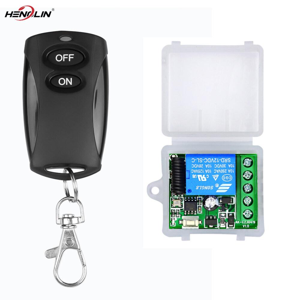 433Mhz Car Remote Control Switch DC 12V 1CH Relay Receiver Module RF Transmitter Remote Control