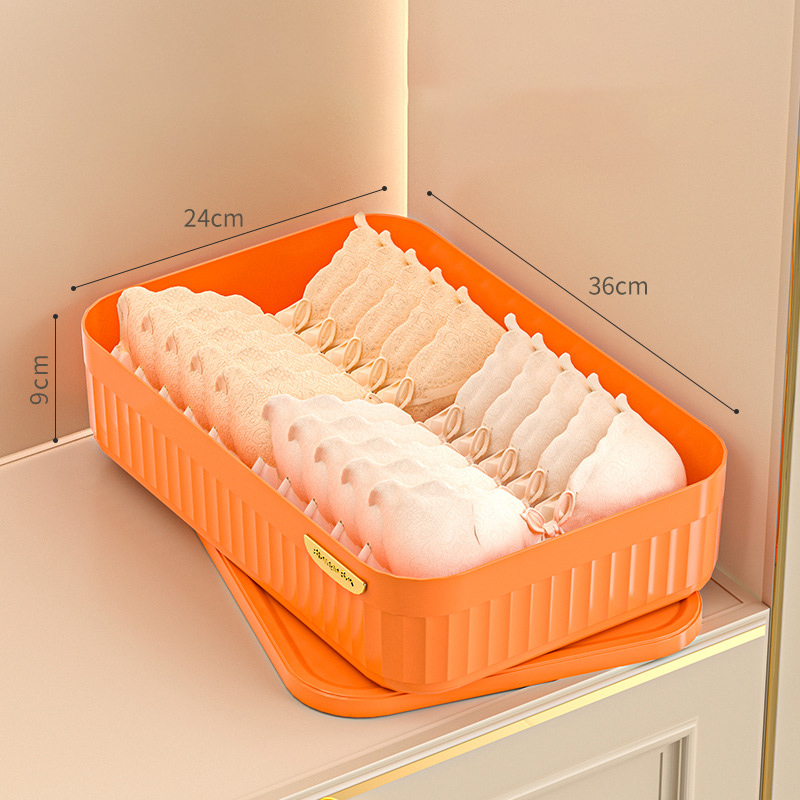 Storage box Compartment style storage box Dustproof box Underwear finishing box Large capacity storage box Sundries storage basket with cover Drawer storage box multifunctional drawer glove box