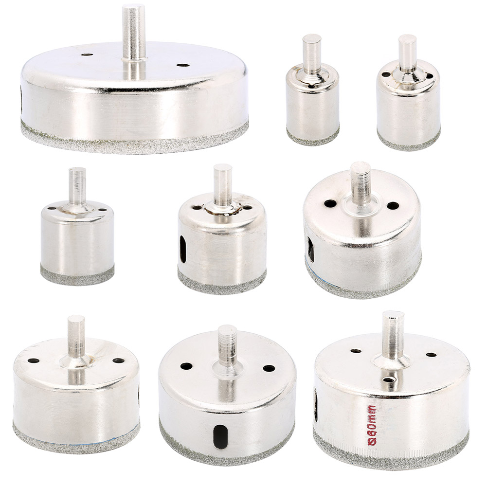 Diamond Drill Bit Set 25-100mm Diamond Tools Hole Saw Use For Glass Marble Tile Or Granite Serra Copo Diamantada Drilling Tools.