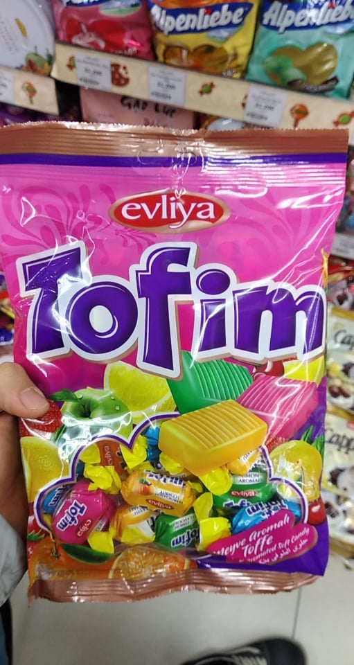 Kẹo trái cây Tofim Evliya 350g