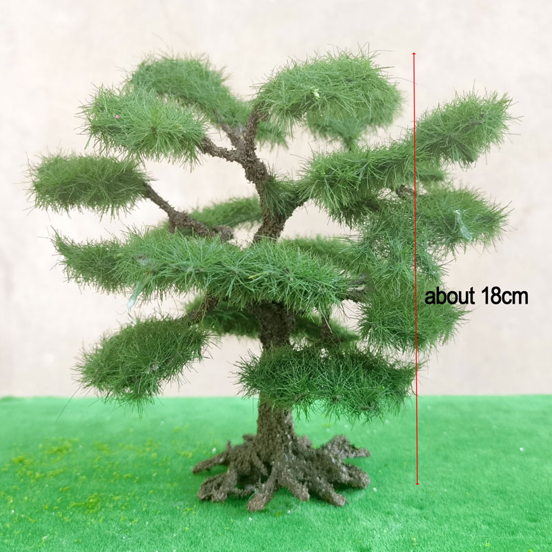 【Clearance Markdowns】18cm Miniature Simulation Spruce Pine Model Tree Real Texture Landscape Green Tree Model Train Railway/Railroad Layout. 
